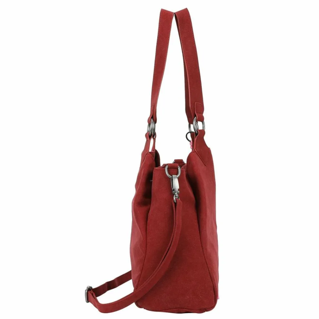 Fritzi aus Preußen Shopper|Schultertaschen<Maia Suede Jacky Shopper Tasche 40 cm ruby red