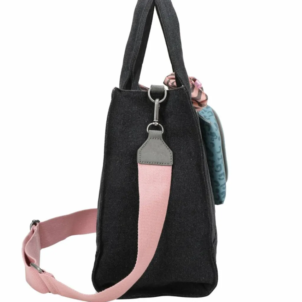 Fritzi aus Preußen Malibu Denim Limited Barbie Shopper Tasche 40 cm blacky