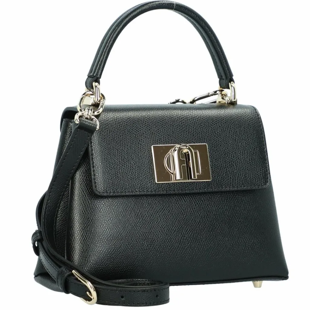 Hot Furla 1927 Handtasche Leder 21 cm nero