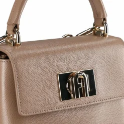 Hot Furla 1927 Handtasche Leder 21 cm greige 1