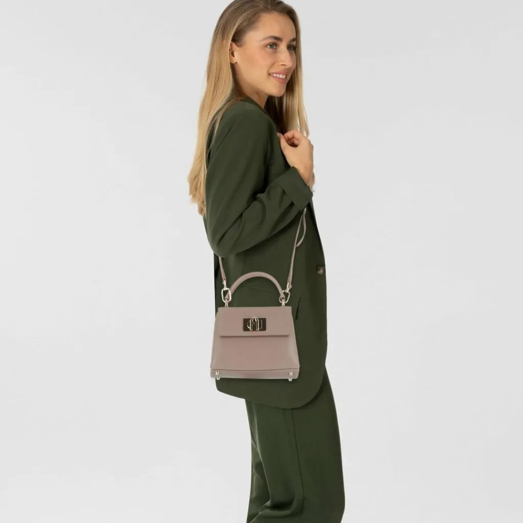 Furla Henkeltaschen<1927 Handtasche Leder 21 cm stucco gray