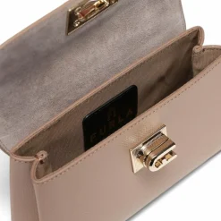 Furla Mini Bags|Henkeltaschen<1927 Mini Bag Handtasche Leder 18 cm greige
