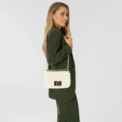 Furla Schultertaschen<1927 Schultertasche Leder 22 cm panna