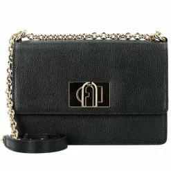 Sale Furla 1927 Umhängetasche Leder 20 cm nero