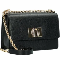 Sale Furla 1927 Umhängetasche Leder 20 cm nero