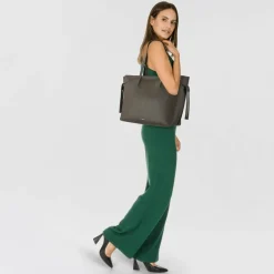 Hot Furla Ava Shopper Tasche L Leder 36.5 cm urban gray-ciligia d