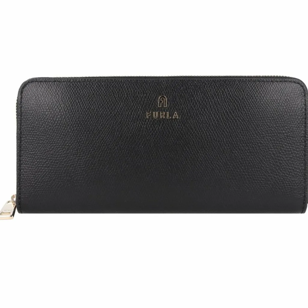 Furla Damengeldbörsen Querformat<Camelia Geldbörse Leder 19.5 cm nero