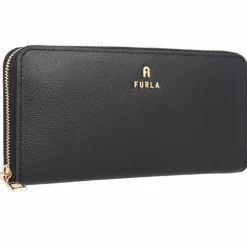 Furla Damengeldbörsen Querformat<Camelia Geldbörse Leder 19.5 cm nero