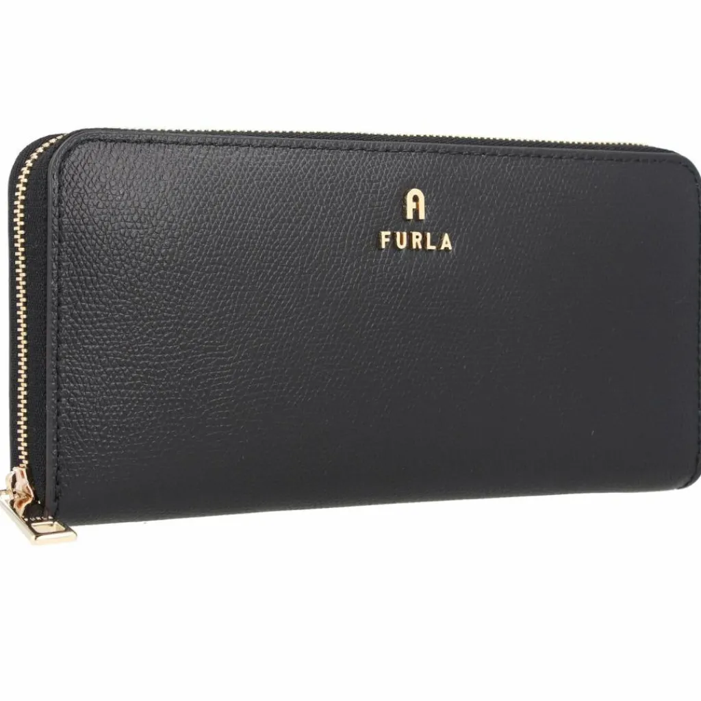 Furla Damengeldbörsen Querformat<Camelia Geldbörse Leder 19.5 cm nero