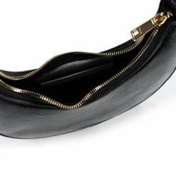 Furla Schultertaschen|Henkeltaschen<Delizia Schultertasche Leder 19 cm nero