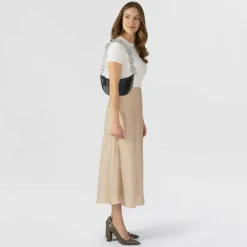 Furla Henkeltaschen|Schultertaschen<Delizia Schultertasche Leder 20 cm nero