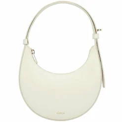 Furla Delizia Schultertasche Leder 21 cm panna