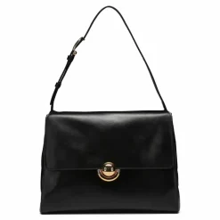 Furla Henkeltaschen|Schultertaschen<Domus Schultertasche M Leder 32 cm nero