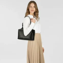 Furla Umhängetaschen<Double Umhängetasche M Leder 22.5 cm nero