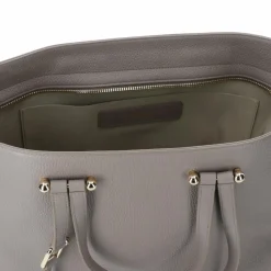 Clearance Furla Duetto Shopper Tasche Leder 45 cm stucco gray