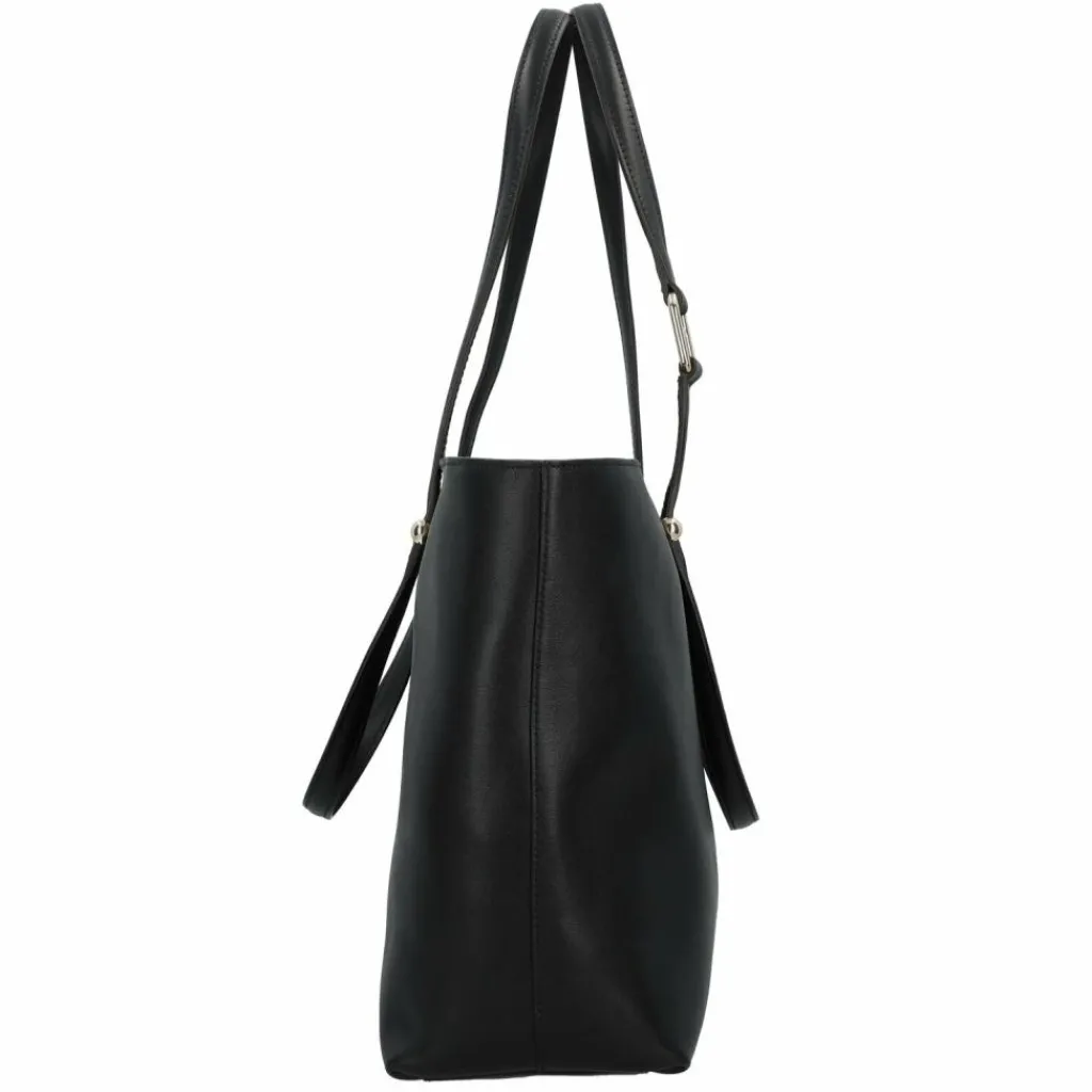 Clearance Furla Duetto Shopper Tasche Leder 39 cm nero