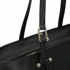 Clearance Furla Duetto Shopper Tasche Leder 39 cm nero