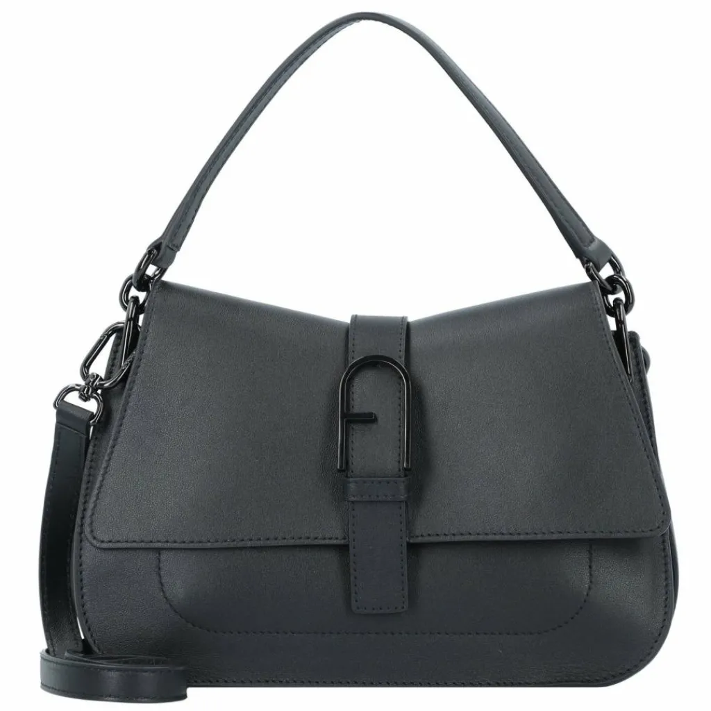 Best Furla Flow Handtasche Leder 25 cm nero
