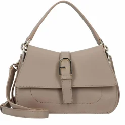 Furla Henkeltaschen<Flow Handtasche Leder 21 cm greige