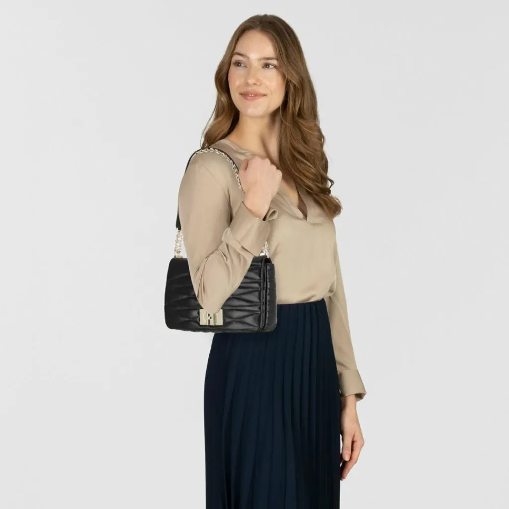 Online Furla 1927 Umhängetasche Leder 28 cm nero