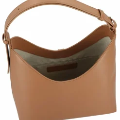 Sale Furla Goccia Schultertasche Leder 30 cm brandy