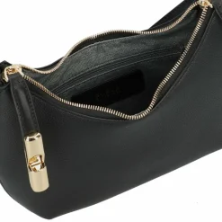 Hot Furla Goccia Schultertasche Leder 22 cm nero