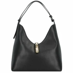 Best Furla Goccia Schultertasche Leder 30 cm nero