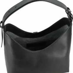 Best Furla Goccia Schultertasche Leder 30 cm nero