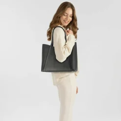 Furla Shopper|Schultertaschen<Goccia Shopper Tasche L Leder 37 cm nero