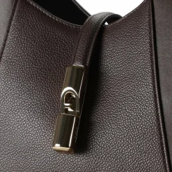 Discount Furla Goccia Shopper Tasche S Leder 28 cm cioccolato