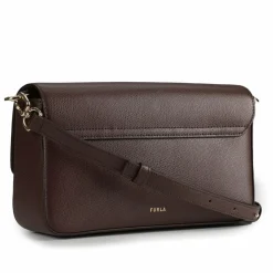 Sale Furla Iride Umhängetasche Leder 24 cm espresso