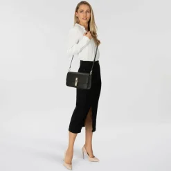 Furla Iride Umhängetasche Leder 24 cm nero 1