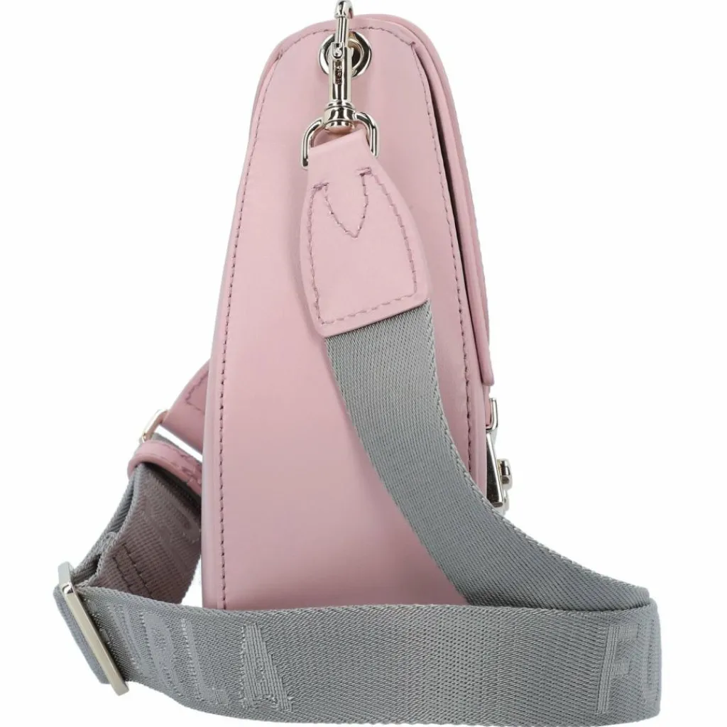 Outlet Furla Metropolis Umhängetasche Leder 18 cm alba-light silver