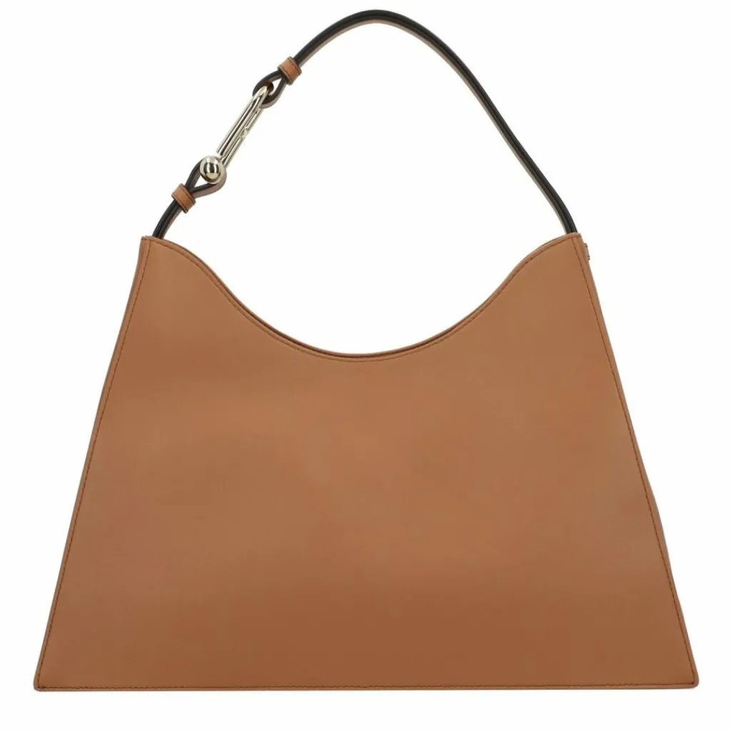 Discount Furla Nuvola Schultertasche Leder 40 cm brandy