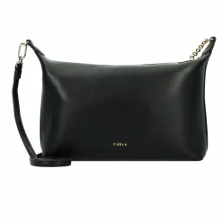 Furla Schultertaschen<Nuvola Schultertasche Leder 20.5 cm nero