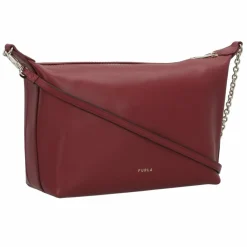 Outlet Furla Nuvola Schultertasche Leder 20.5 cm ciliegia