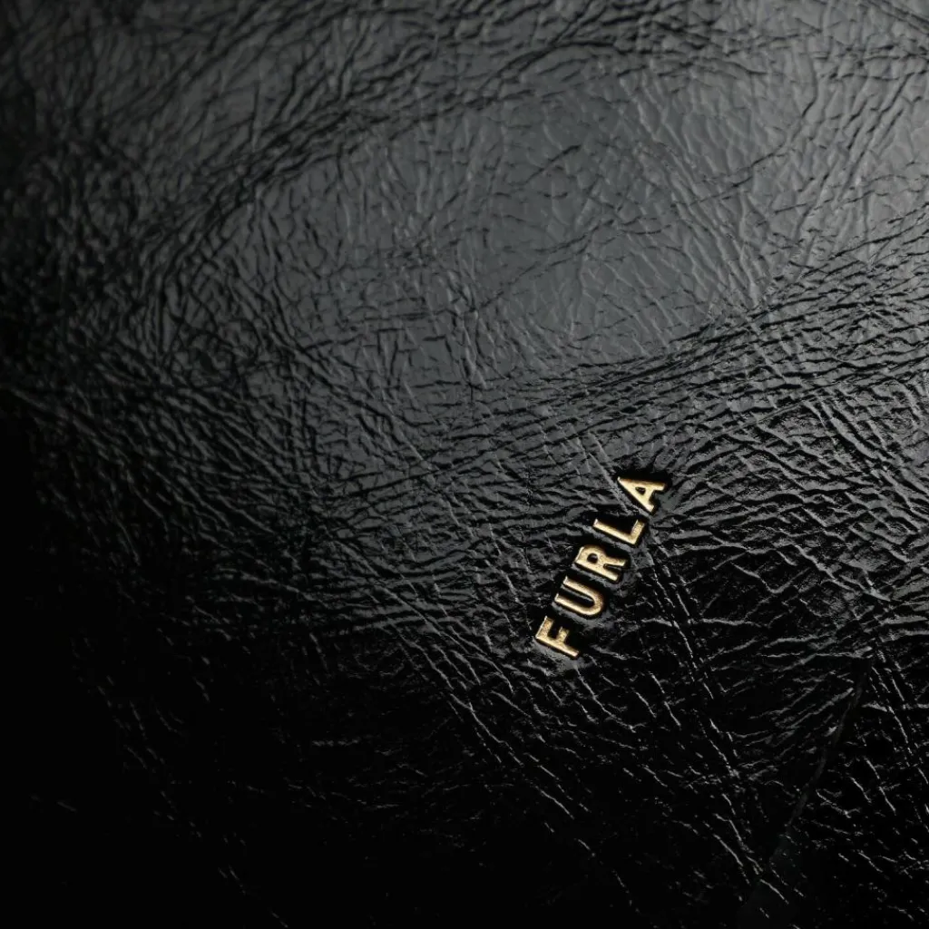 Sale Furla Nuvola Umhängetasche Leder 24 cm nero