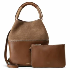 Furla Beuteltaschen|Henkeltaschen<Sfera Beuteltasche S Leder 23 cm cognac h-deserto