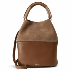 Furla Beuteltaschen|Henkeltaschen<Sfera Beuteltasche S Leder 23 cm cognac h-deserto