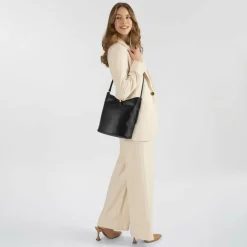 Furla Henkeltaschen|Schultertaschen<Sfera soft Schultertasche M Leder 30 cm nero