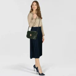 Furla Sfera Umhängetasche S Leder 24 cm botanical green