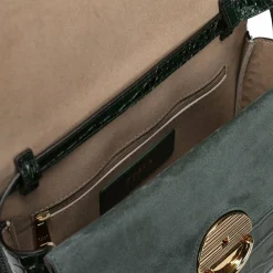 Furla Sfera Umhängetasche S Leder 24 cm botanical green