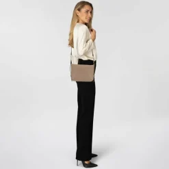 Furla Schultertaschen<Tonie Schultertasche Leder 21 cm greige