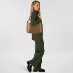 Online Furla Tonie Schultertasche Leder 27.5 cm toffee