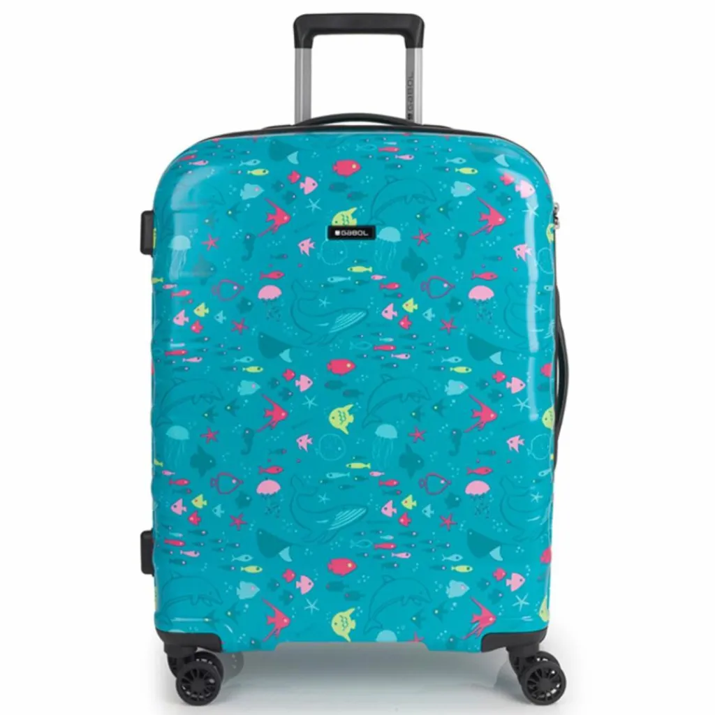 Gabol Hartgepäck|4-Rollen Koffer<Acqua 4 Rollen Trolley M 66 cm turquesa