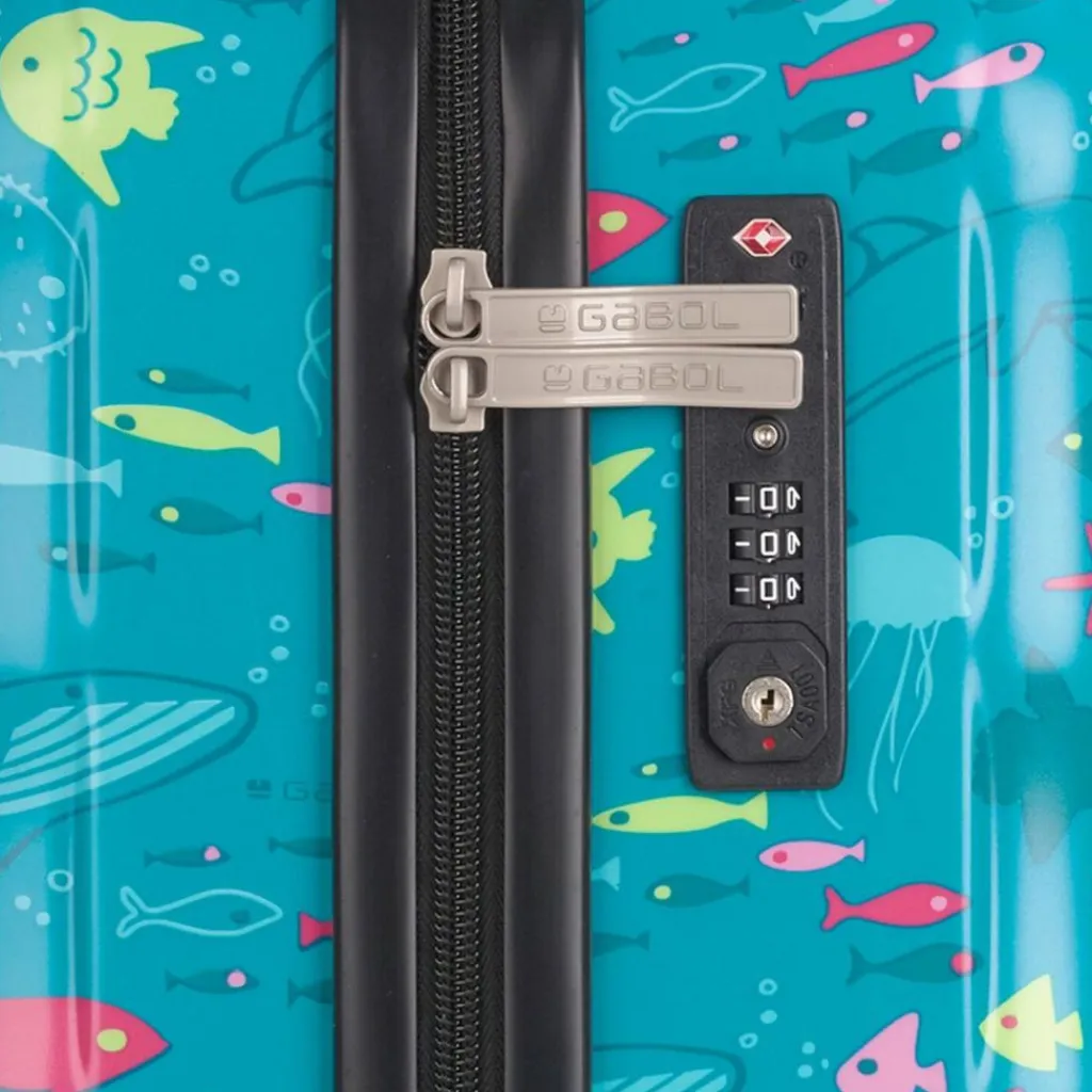 Gabol Hartgepäck|4-Rollen Koffer<Acqua 4 Rollen Trolley M 66 cm turquesa