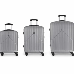 Gabol Koffersets Als Hartgepäck|Koffersets 3-Teilig<Alabama 4-Rollen Kofferset 3tlg. silver