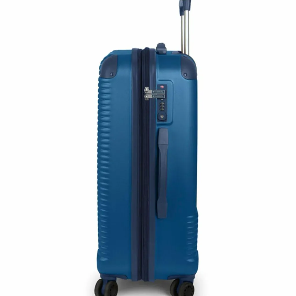 Gabol Hartgepäck|4-Rollen Koffer<Balance XP 4 Rollen Trolley M 66 cm mit Dehnfalte blau