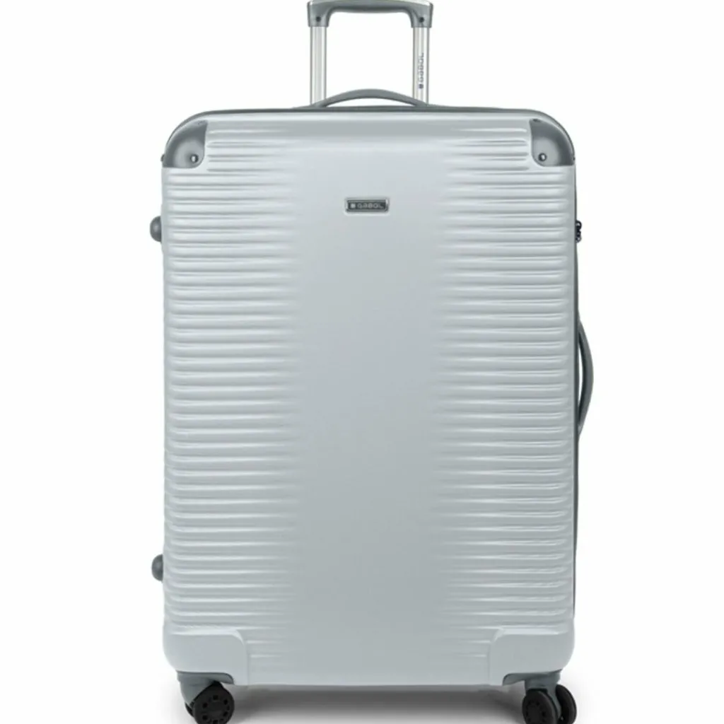 Gabol Hartgepäck|4-Rollen Koffer<Balance XP 4 Rollen Trolley L 77 cm mit Dehnfalte silber