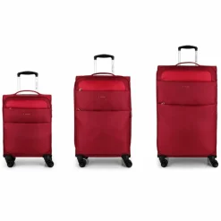 Sale Gabol Cloud 4 Rollen Kofferset 3-teilig mit Dehnfalte rojo